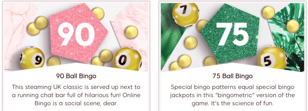 90 and 75 balls bingo - 88ladies