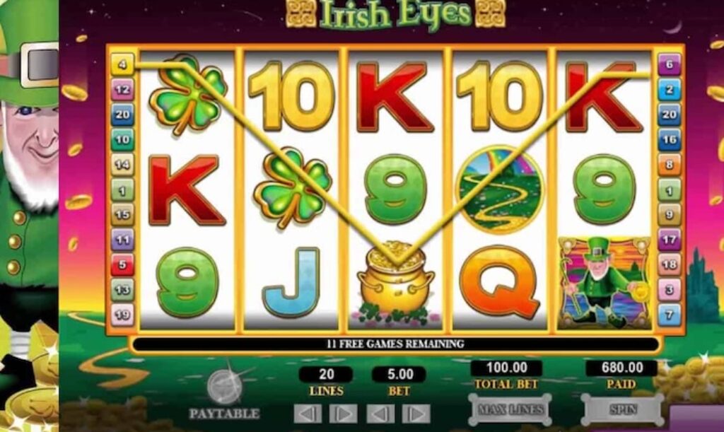Irish Eyes Game - Symbols and Payouts